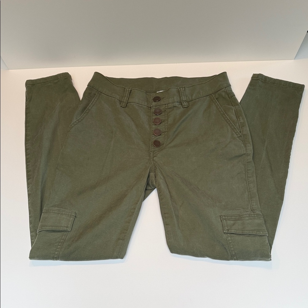 CAbi Cargo Button Fly Skinny Pants